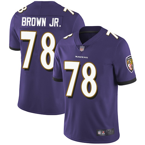 Baltimore Ravens Limited Purple Men Orlando Brown Jr. Home Jersey NFL Football #78 Vapor Untouchable->baltimore ravens->NFL Jersey